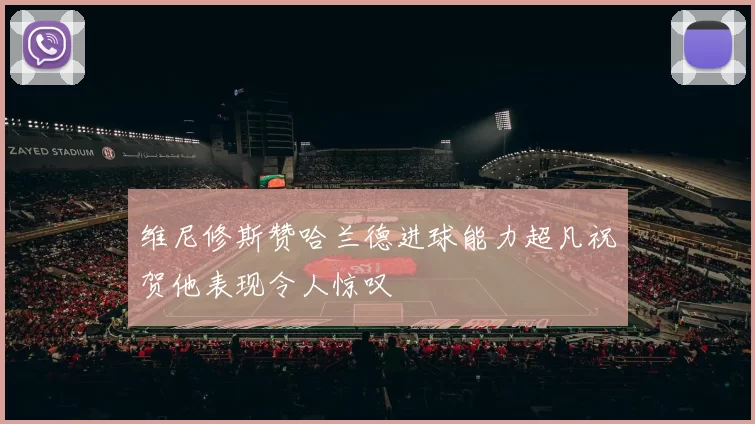 维尼修斯赞哈兰德进球能力超凡祝贺他表现令人惊叹